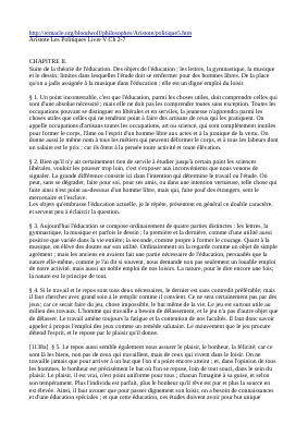 Couverture de Aristote : Les Politiques Livre V Ch 2-7 musique et éducation
